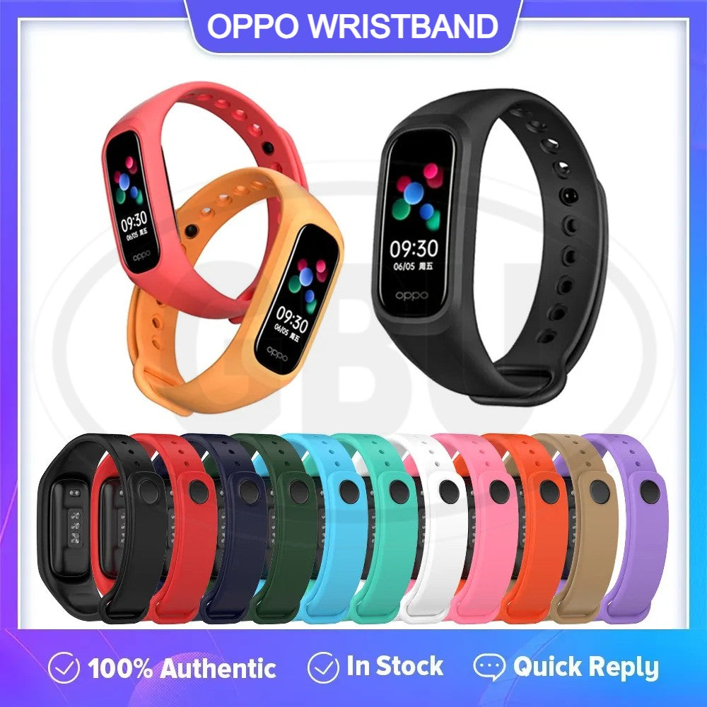 OPPO Band Silicone Wristband Replacement Strap Band - Black Color Buckle