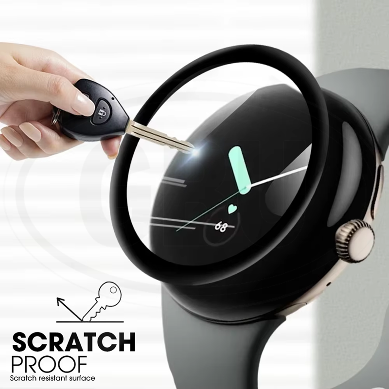 [2pcs] Google Pixel Watch 3 / Google Pixel Watch 2 / Google Pixel Watch Full Cover 3D Screen Protector - Full Screen