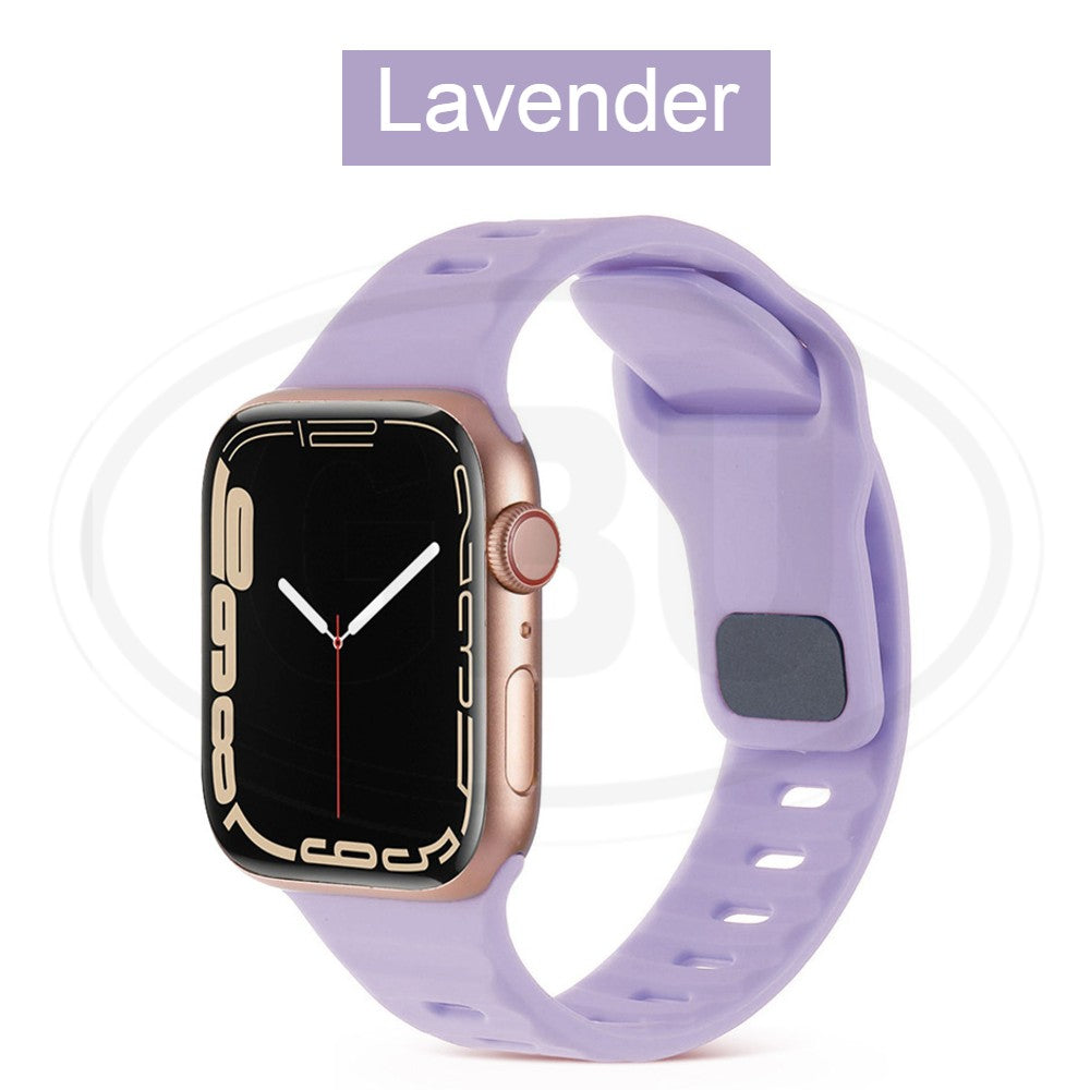 Compatible with Apple Watch Band Ultra 2 49/45/44/42/41/40/38mm Soft Silicone Sport Bracelet strap band - iWatch Series Ultra SE 9/8/7/6/5/4/3/2/1 (NOT ORIGINAL)