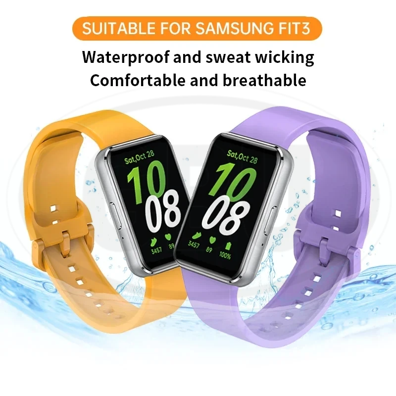 Samsung Galaxy Fit 3 / SM-R390 / Galaxy Fit3 / R390 / Smart Watch Silicone Sport Replacement Strap Band