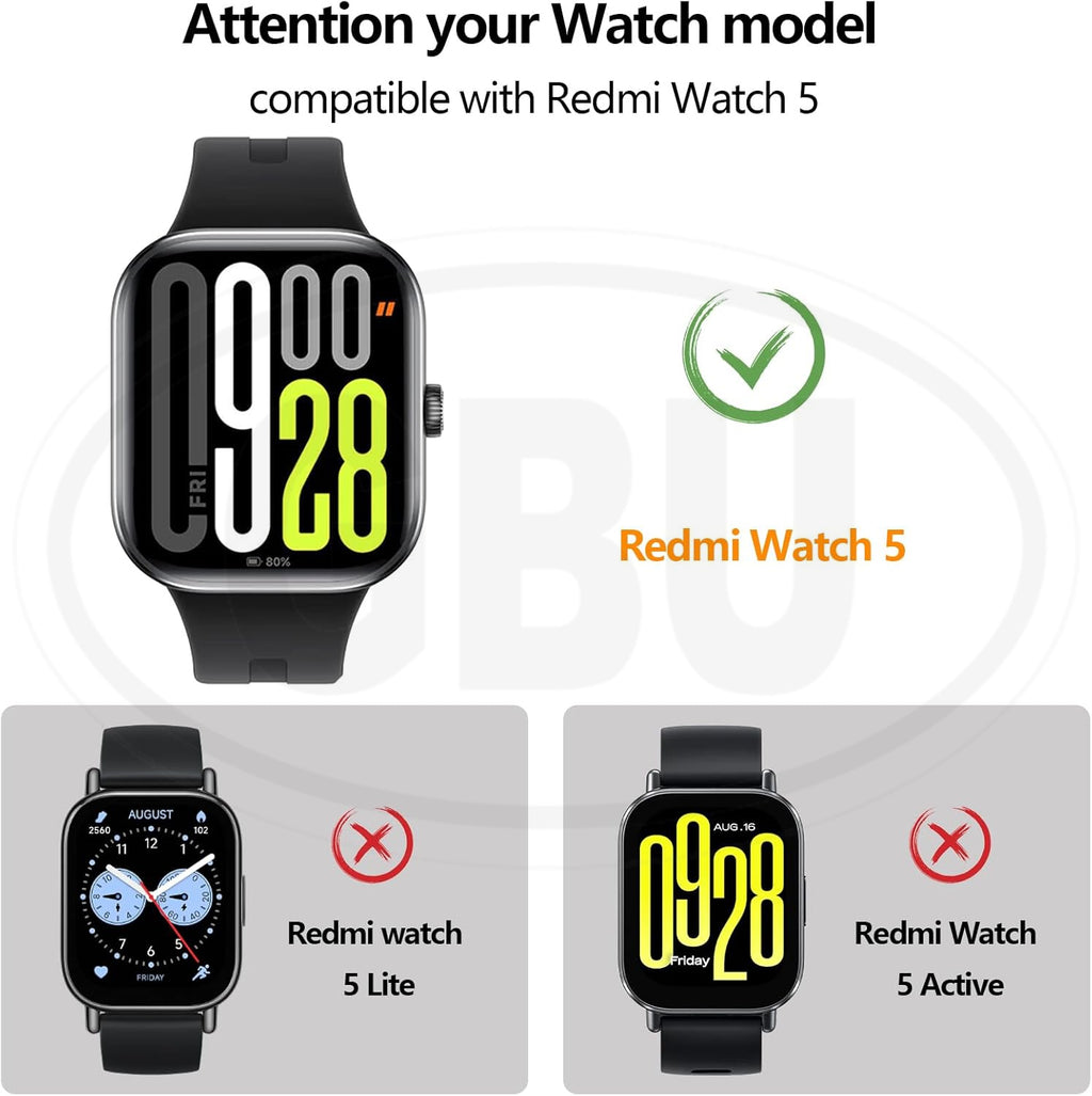 [2pcs] Redmi Watch 5 Full Cover 3D Screen Protector - Full Screen