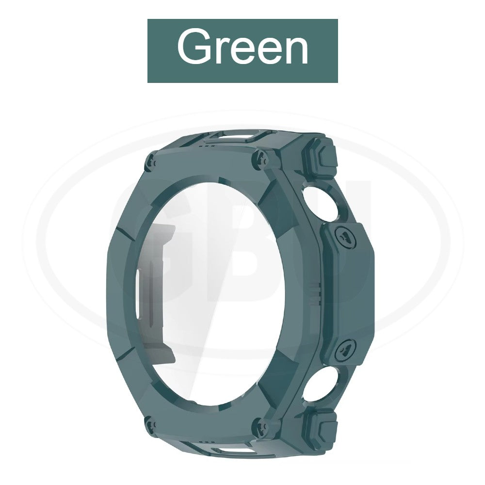 Amazfit T-Rex Ultra 2 Sarung Full Built-in Tempered Glass Cover / Sarung Half Silikon - No Screen