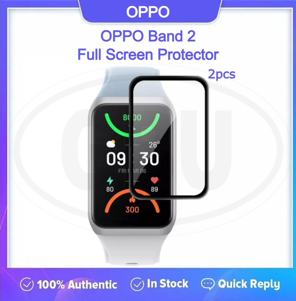 < 2pcs > OPPO Band 2 3D Full Cover Screen Protector - Full Screen