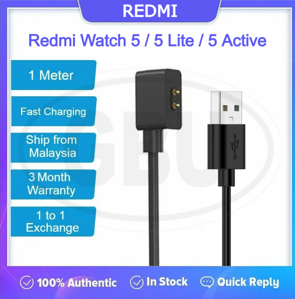Xiaomi Redmi Watch 5 / Redmi 5 Lite / Redmi 5 Active USB Magnetic Charger Dock Cradle Charging Cable