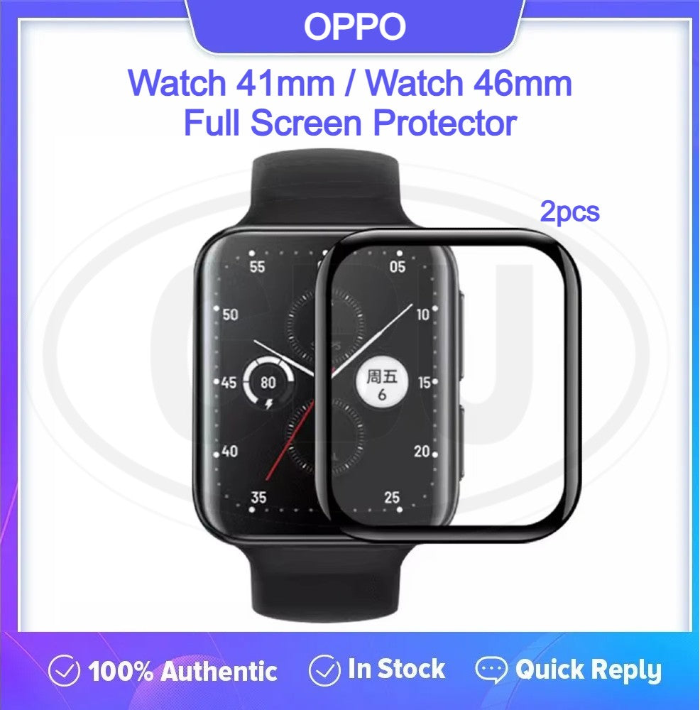 [2pcs] OPPO Watch 46mm / OPPO Watch 41mm 3D Full Cover Screen Protector - Full Screen