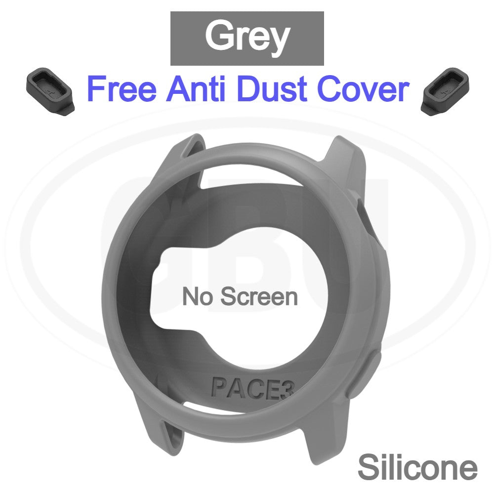 Coros Pace 3 Silicone and Full Cover Case with Tempered Glass Protector Screen - 2-in-1 TPU Cover