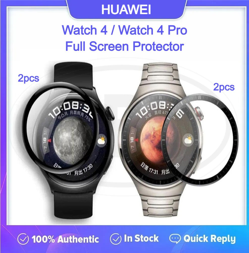 [2pcs] Huawei Watch 4 / Watch 4 Pro 3D Full Cover Screen Protector - Full Screen