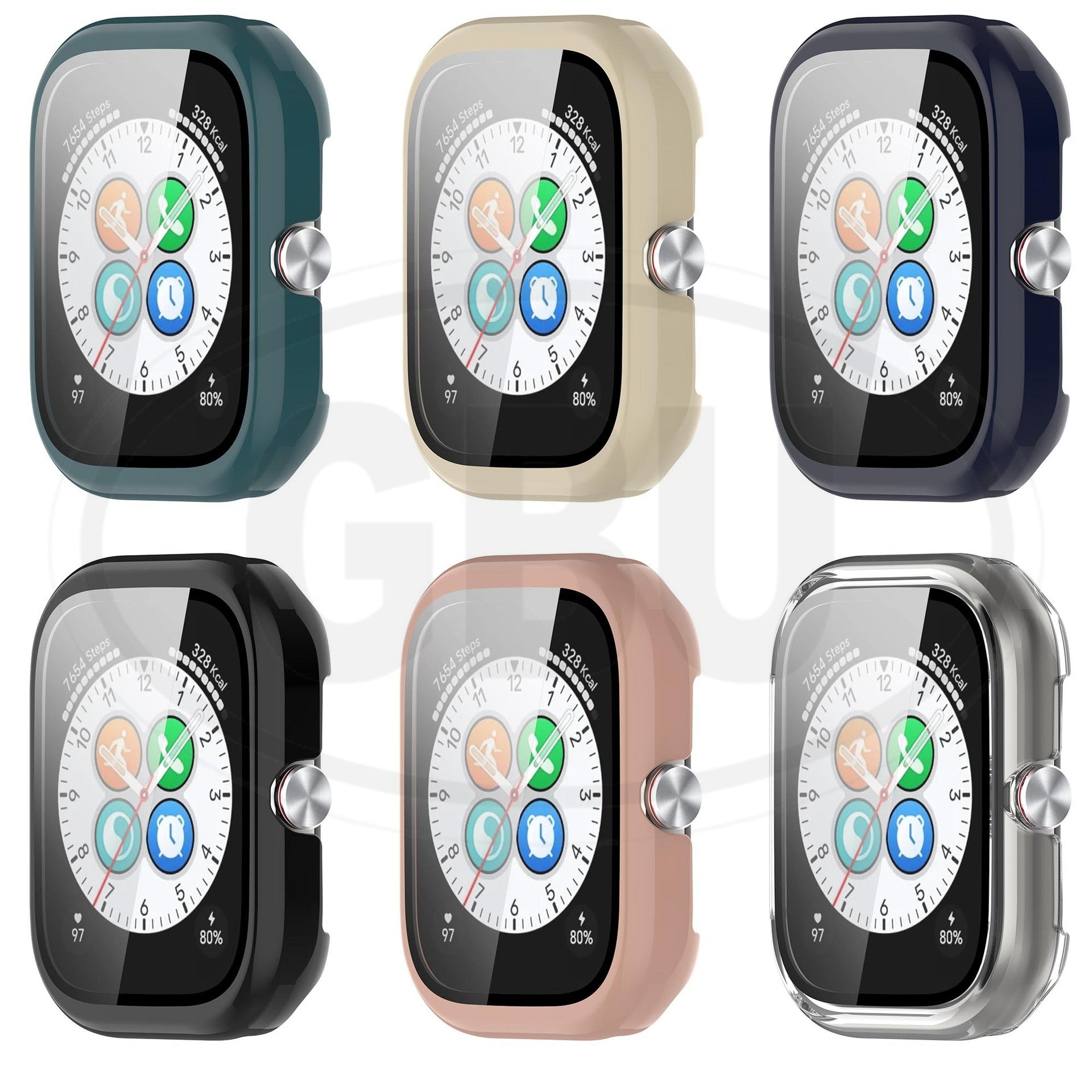 Honor Choice Haylou Watch Sarung Full Built-in Tempered Glass Cover