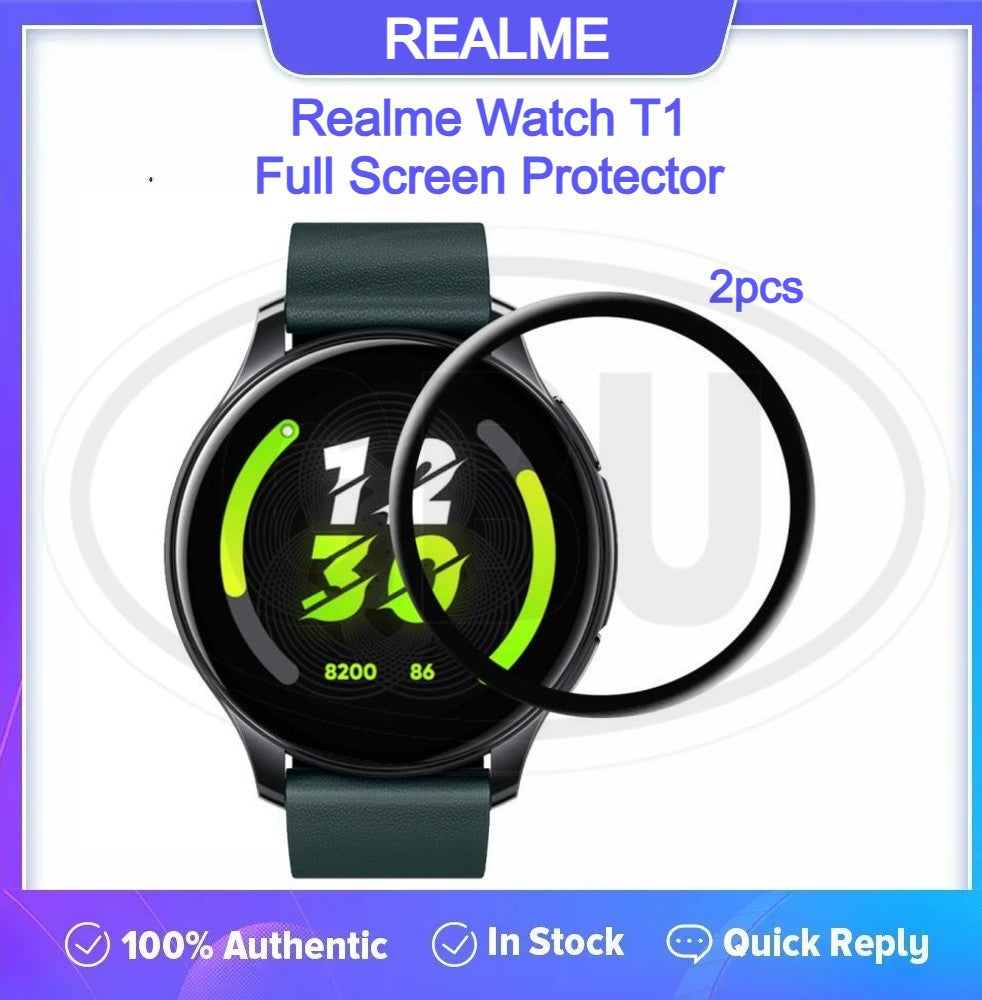 [2pcs] Realme Watch T1/ Realme T1 3D Full Cover Screen Protector - Full Screen