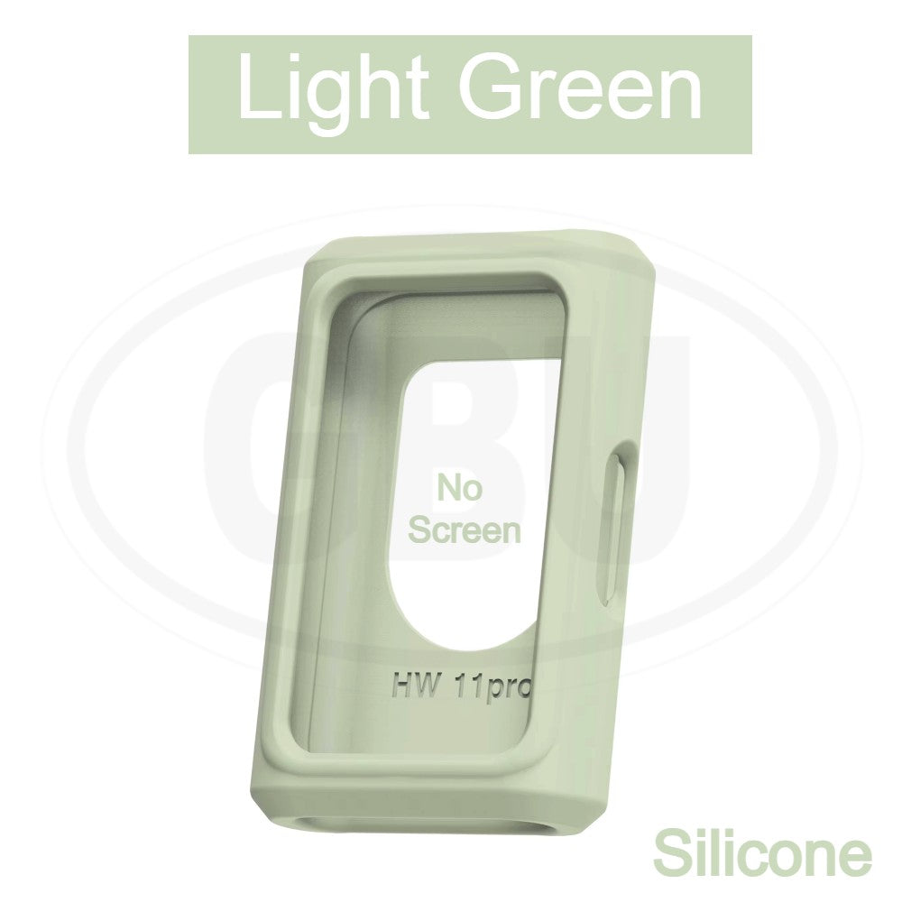 Huawei Band 11 / Huawei Band 11 Pro Sarung Full Built-in Tempered Glass / Sarung Half Silikon - No Screen Cover