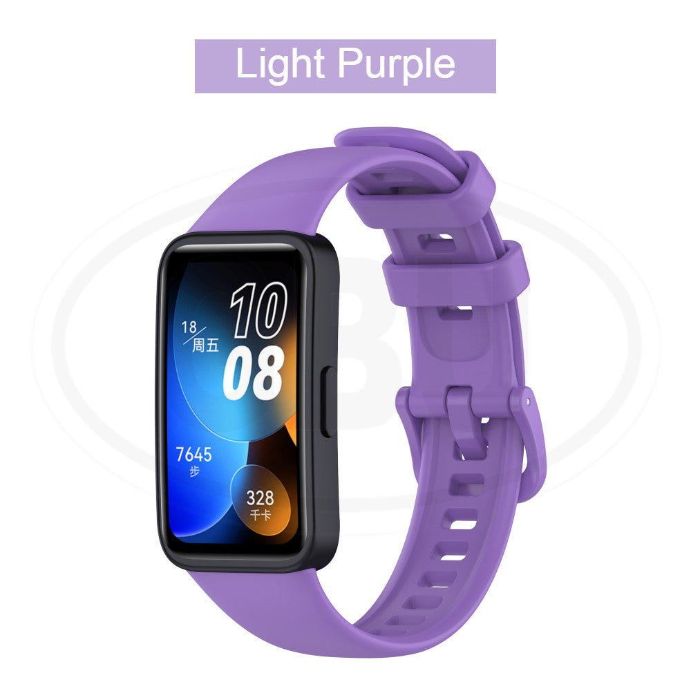Huawei Band 10 / Huawei Band 9 / Huawei Band 8 Smartwatch Tali Silikon Lembut / Watch Strap - Full Color Buckle (High Quality)