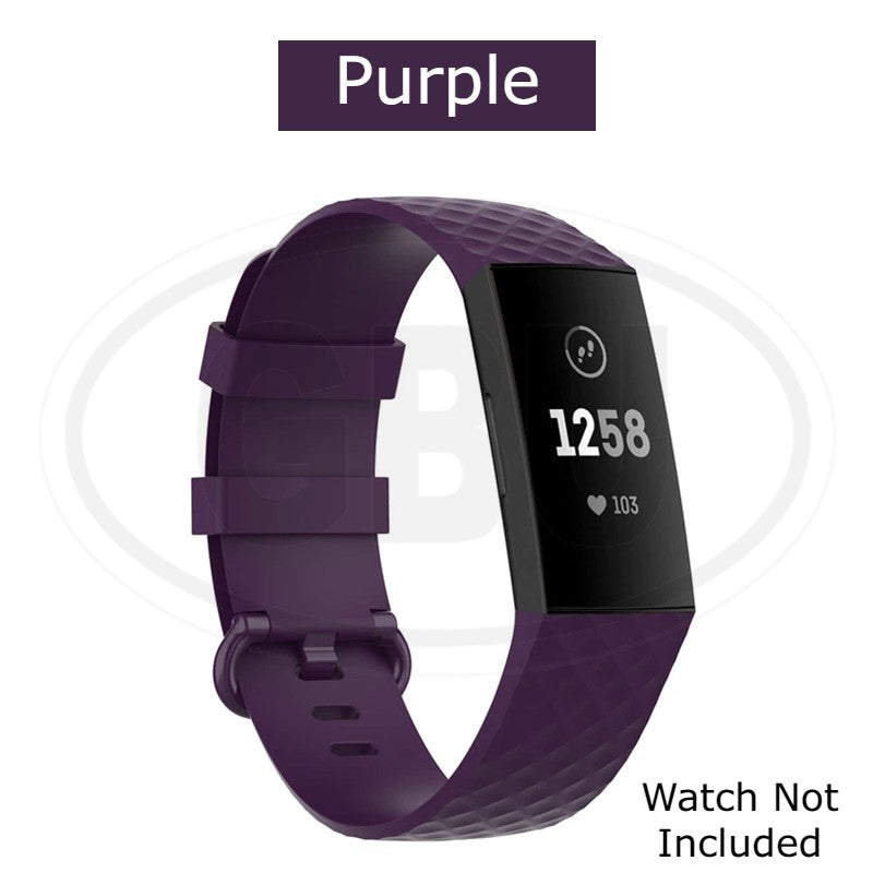 Fitbit Charge 3 4 Smart Watch Soft Silicone Replacement Band Strap - Small and Large size