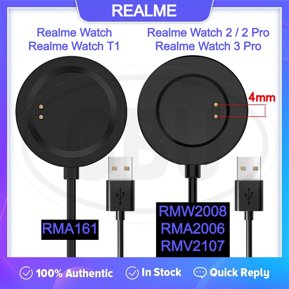 Realme Watch 2 / Watch 2 Pro / Watch T1 / RMW2008 / RMA2006 / RMA161 / Changing Cable Magnetic Dock