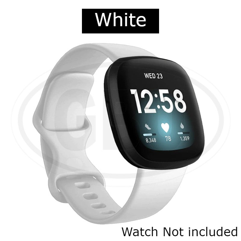 Fitbit Versa 4 / Sense 2 / Versa 3 / Sense Smart Watch Soft Silicone Replacement Band Strap - Small size