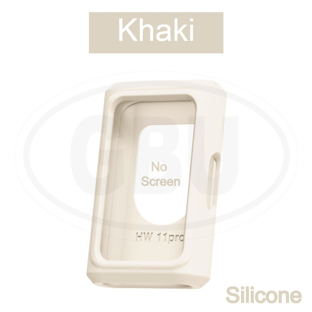 Huawei Band 11 / Huawei Band 11 Pro Sarung Full Built-in Tempered Glass / Sarung Half Silikon - No Screen Cover