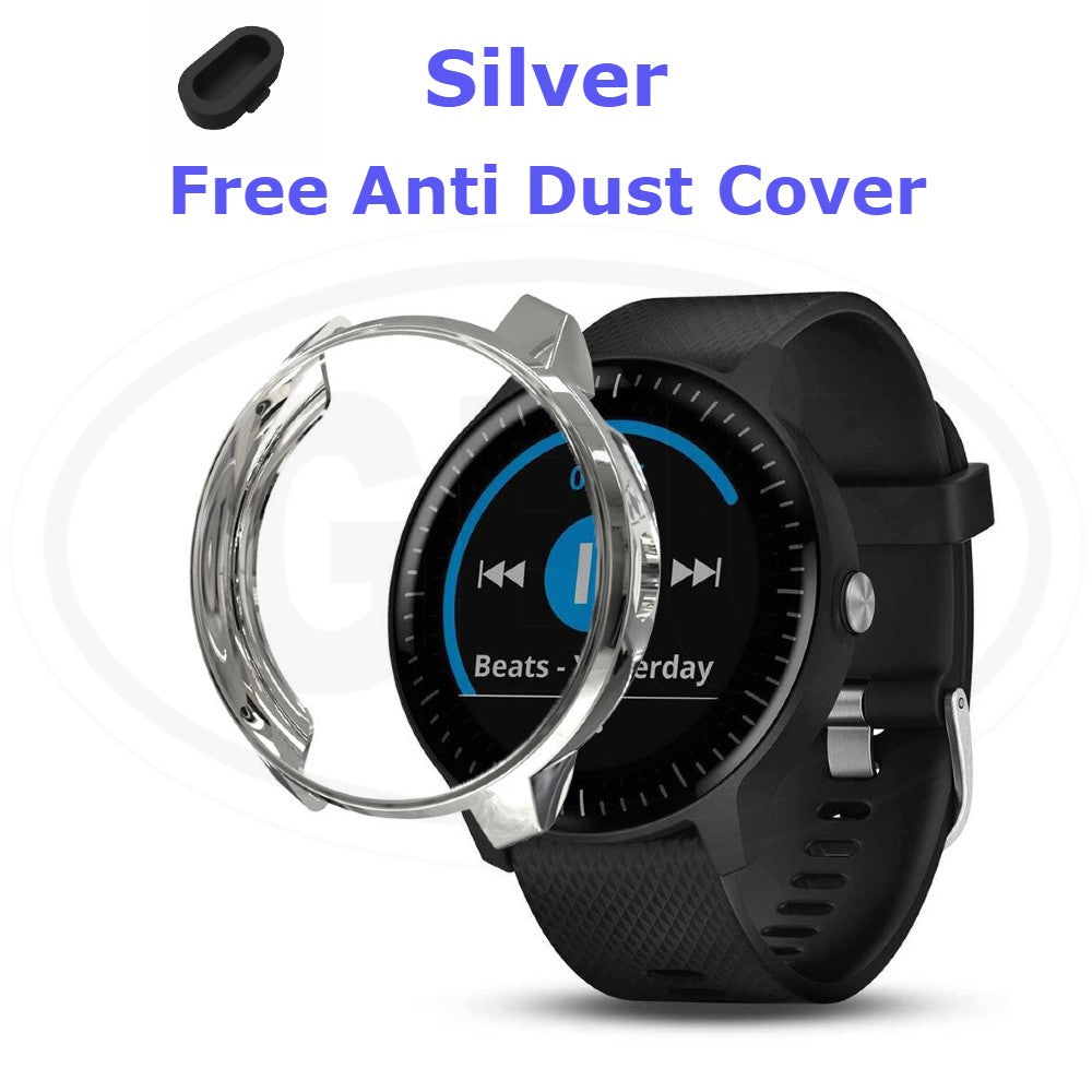 Compatible with Garmin Vivoactive 3 / Vivoactive 3 Element TPU Half Cover Protector Case - No Screen (NOT ORIGINAL)