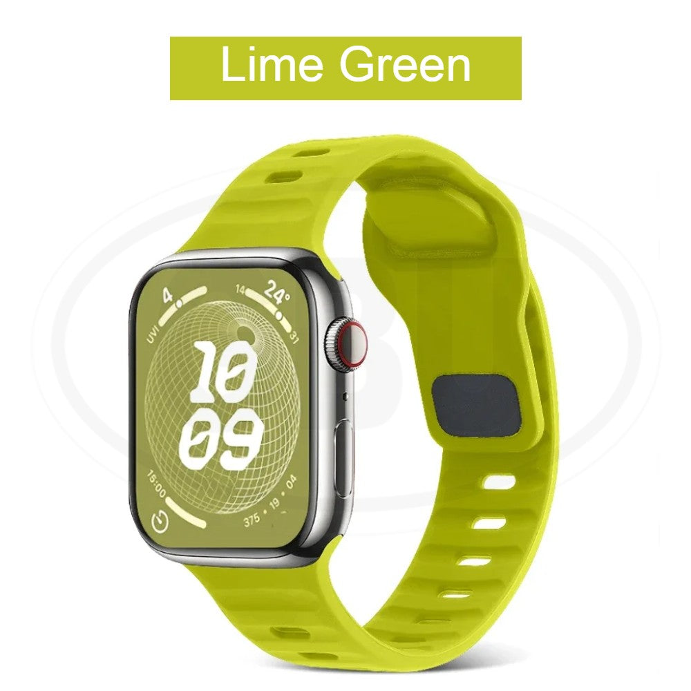 Compatible with Apple Watch Band Ultra 2 49/45/44/42/41/40/38mm Soft Silicone Sport Bracelet strap band - iWatch Series Ultra SE 9/8/7/6/5/4/3/2/1 (NOT ORIGINAL)