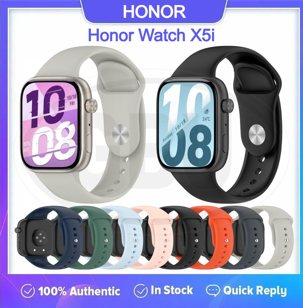 Honoe Watch X5i / Honor X5i Smartwatch Tali Silikon Lembut / Watch Strap (High Quality)