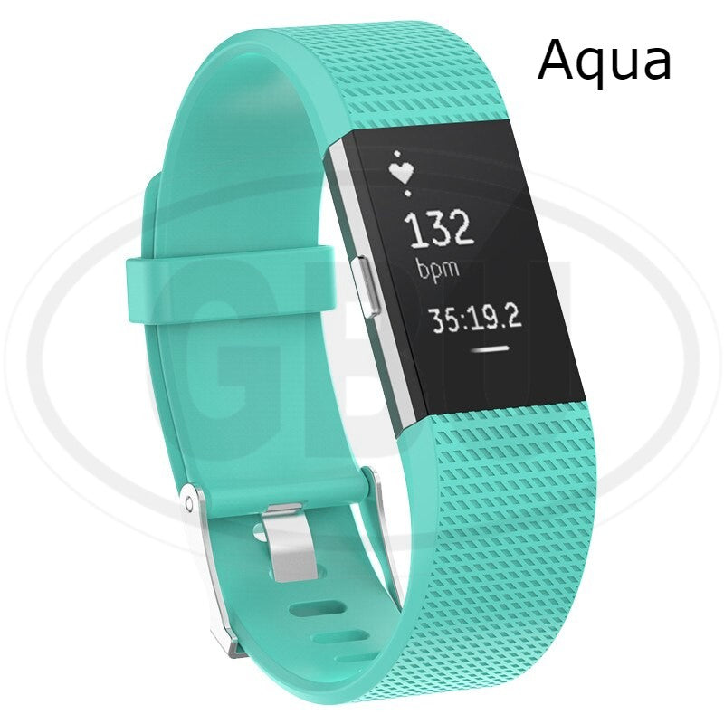 Fitbit Charge 2 Smart Watch Soft Silicone Replacement Band Strap