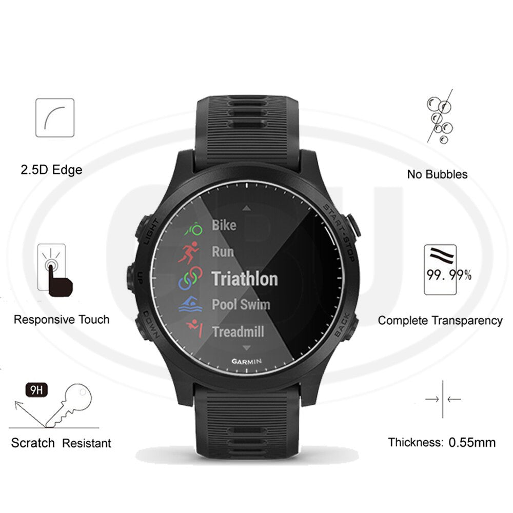 [2pcs] Garmin Forerunner 45 / Forerunner 45s Screen Protector HD Tempered Glass