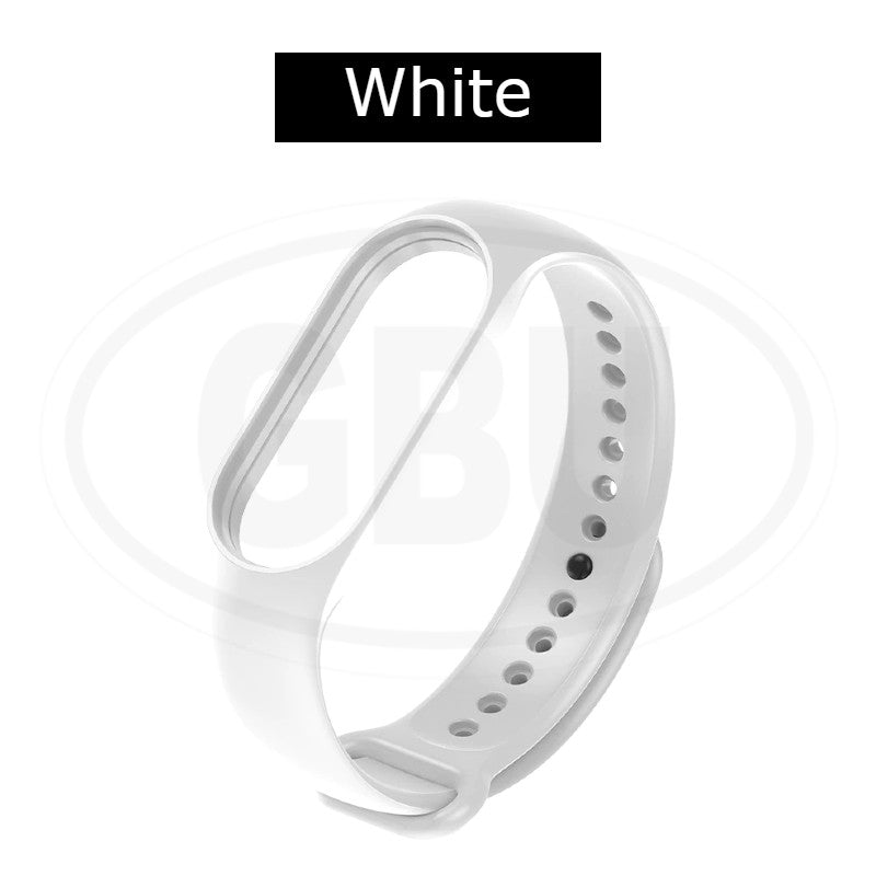 Xiaomi MI Band 7 / Band 6/ Band 5 Silicone Replacement Strap Band - Black Color Buckle