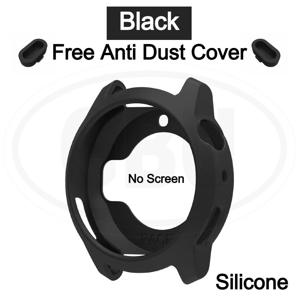 Coros Pace 4 Sarung Full Built-in Tempered Glass Cover / Sarung Half Silikon - No Screen  PERCUMA Anti-Dust Cover