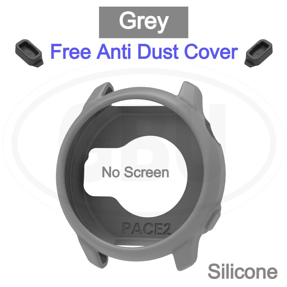 Coros Pace 2 Full Cover Case with Tempered Glass Protector  / Silicone Half Cover Protector Case - No Screen