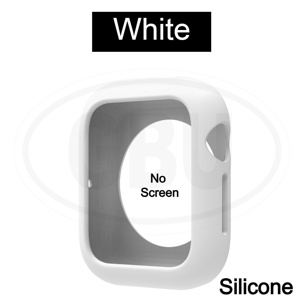 Honor Watch 5 Silicone and Full Cover Case with Tempered Glass Protector Screen - 2-in-1 TPU Cover