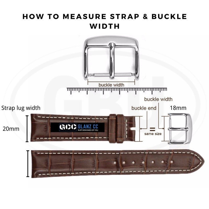 Watch Buckle Strap Buckles 18mm 20mm 22mm Watch Band Strap Pin Buckles - Elegant Design 304L Stainless Steel