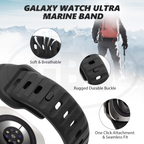 Samsung Galaxy Watch Ultra 2 / Samsung Ultra Watch Nylon Tali Silikon Lembut / Watch Strap (High Quality)