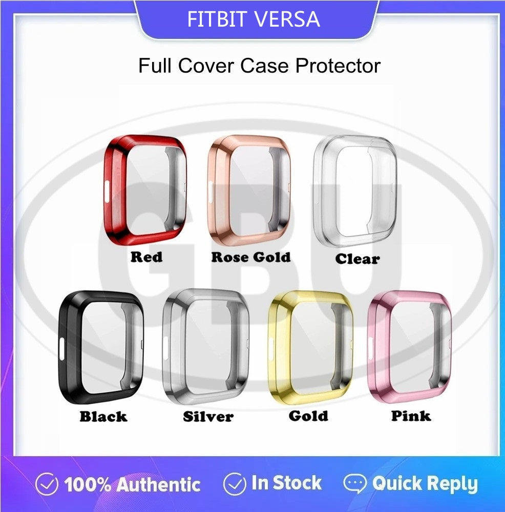 Compatible with Fitbit Versa TPU Full Cover Protector Case (NOT ORIGINAL)