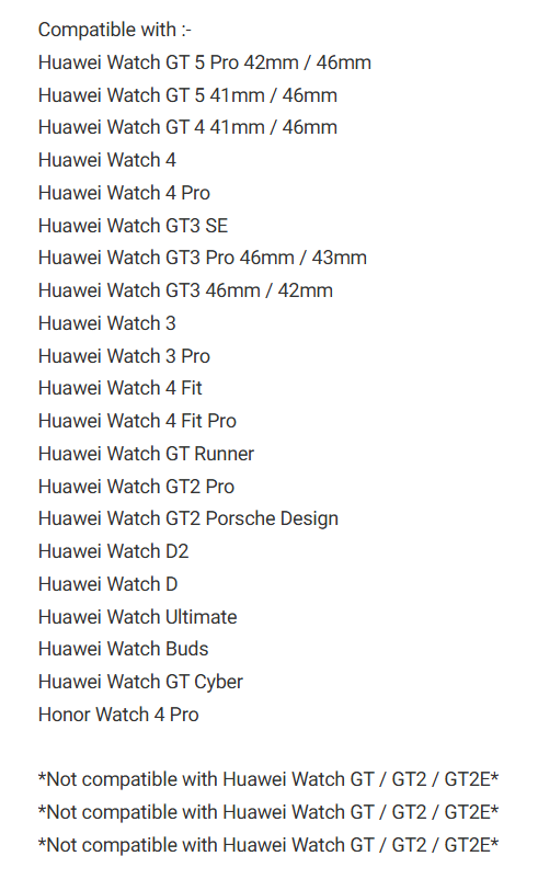 Compatible with HUAWEI Watch GT5 GT5 Pro / GT4 / GT3 3 Pro / GT2 pro / Watch 4 4 Pro / Watch 3 3 Pro Charger Charging Wireless Charging (NOT ORIGINAL)