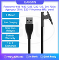Garmin Lily 2 / Lily / Forerunner 645 / Forerunner 235 / FR735XT/ FR630 / FR230 / FR35 / FR30 / G10 / S20 / Vivomove HR USB Charging Clip Cable