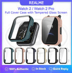Realme Watch 2 / Realme Watch 2 Pro 2-in-1 Full Cover Case with Tempered Glass Protector Screen