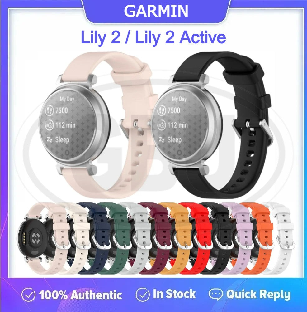 Garmin Lily 2 Active / Garmin Lily 2 Strap Silicone Watch Band Strap - 14mm
