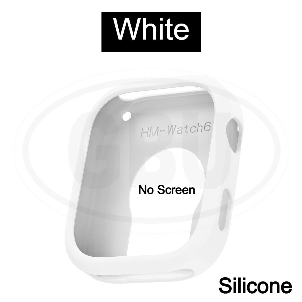Redmi Watch 6 Sarung Full Built-in Tempered Glass Cover / Sarung Half Silikon - No Screen