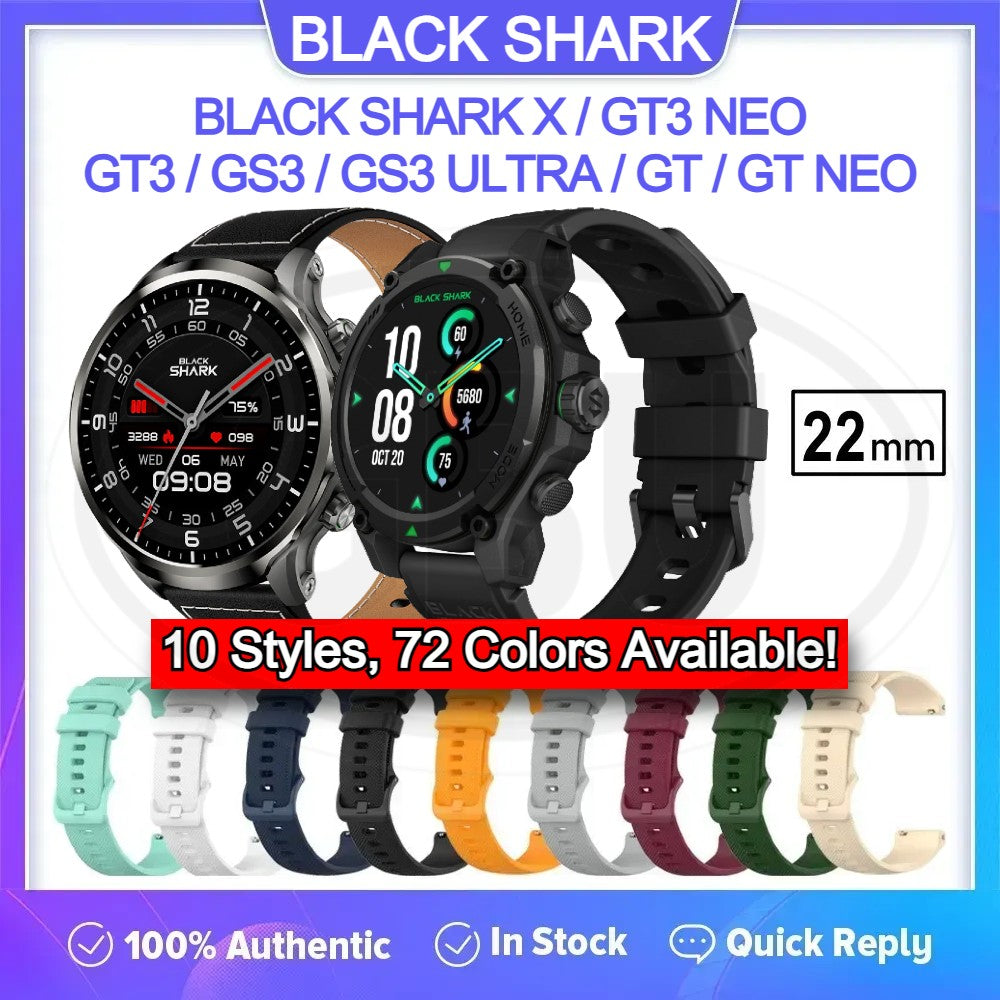 Black Shark Watch X / GT3 Neo / GT3 / GS3 / GS3 Ultra / GT / GT Neo Tali Watch Strap - 22mm