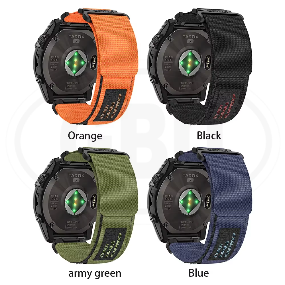 Garmin Nylon Watch Strap for Fenix E 8 47mm 7 6 5 / Instinct 2 / Forerunner 965 / FR955/FR945/FR935 QuickFit Watch Band
