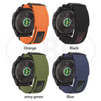 Garmin Nylon Watch Strap for Fenix 8 51mm / 7X 6X 5X / Fenix 3 / Instinct 2x / Descent MK3i MK2 MK1 QuickFit Watch Band - 26mm
