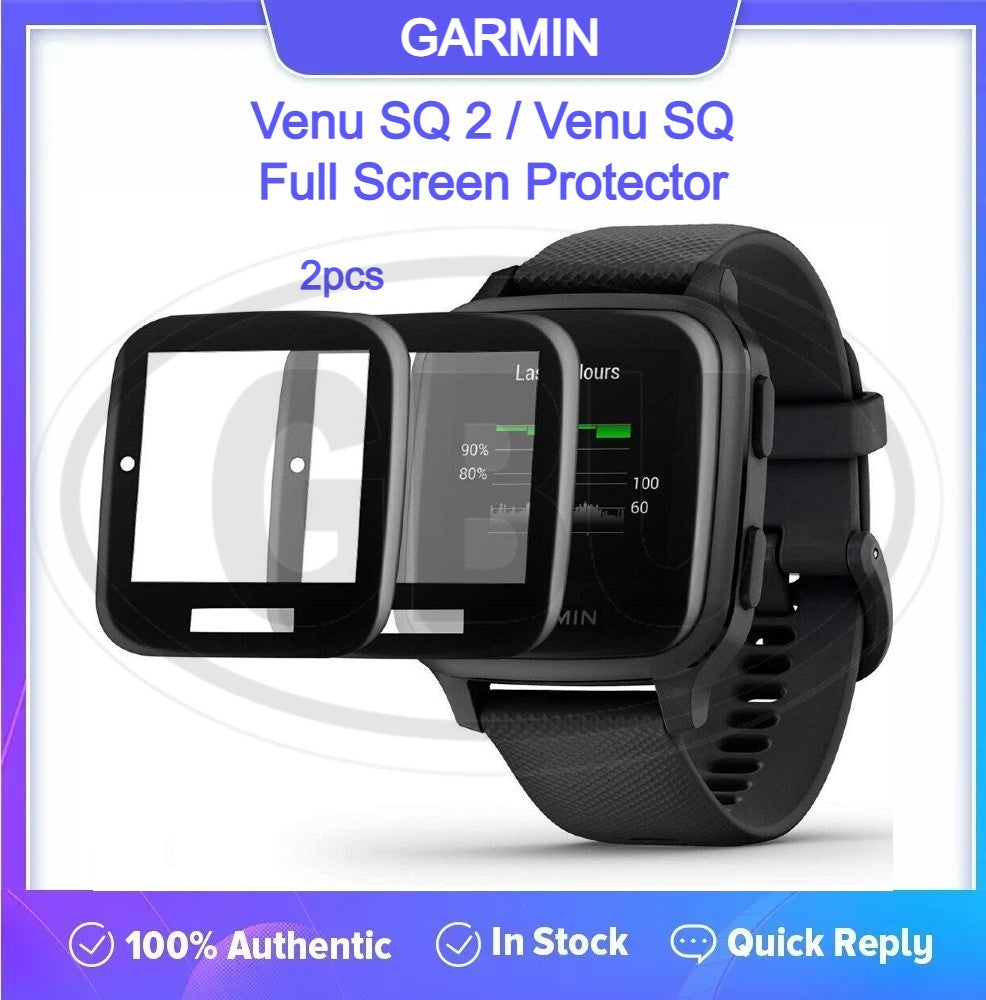 [2pcs] Garmin Venu SQ / Venu SQ Music 3D Full Cover Screen Protector - Full Screen