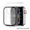 Apple Watch Series 9/8/7/SE/6/5/4/3/2/1 For 38mm/40mm/41mm/42mm/44mm/45mm/49mm Cover Case with Tempered Glass Screen