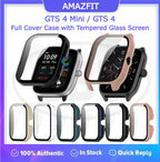 Amazfit GTS 4 Mini / GTS 4 / GTS4 Mini / GTS4 2-in-1 Full Cover Case with Tempered Glass Protector Screen