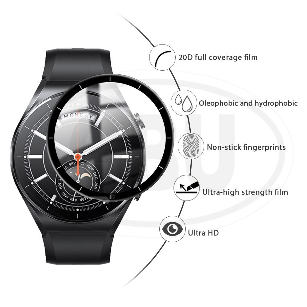 [2pcs] Xiaomi Mi Watch Color 2 / Mi Watch Color / Color2 3D Full Cover Screen Protector