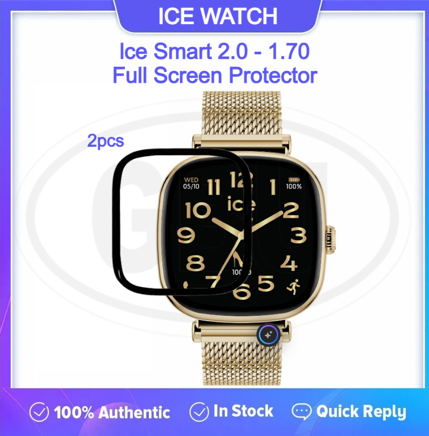 [2pcs] Ice Watch Ice Smart 2.0 - 1.7 Full Cover Screen Protector - Full Screen