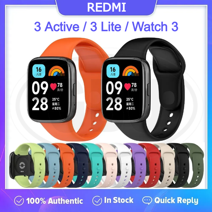 Xiaomi Redmi Watch 3 Active /  Redmi Watch 3 Smart Watch Soft Silicone Replacement Strap Band