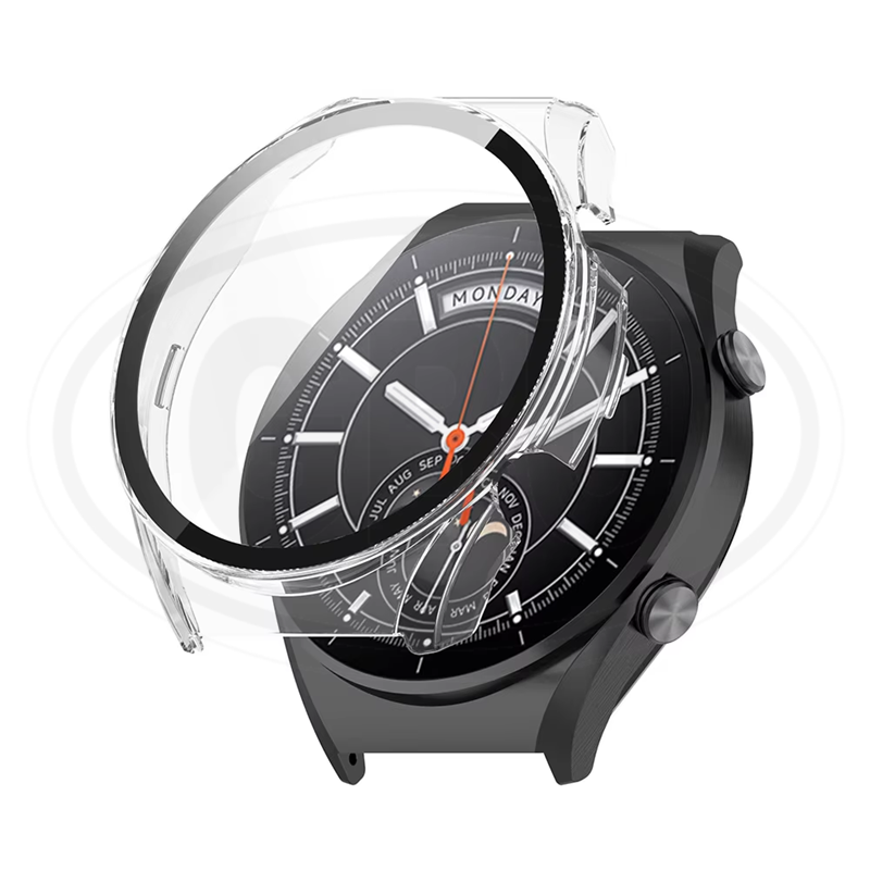 Xiaomi Watch S1 / Mi S1 Full Cover Case with Tempered Glass Protector Screen - 2-in-1 Cover