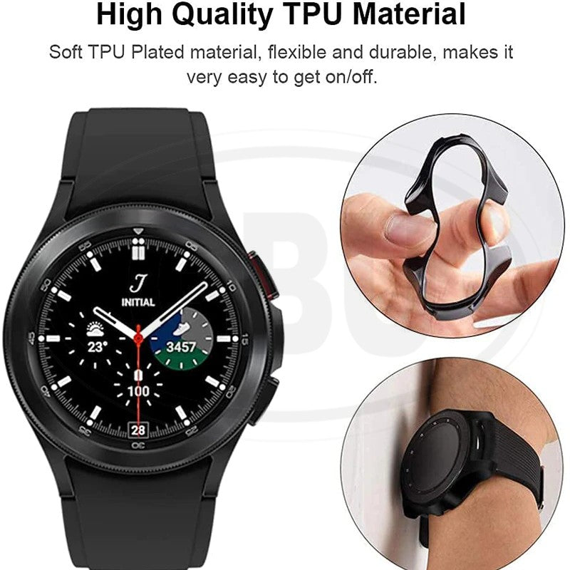 Samsung Galaxy Watch 4 Classic 42mm / Watch 4 Classic 46mm / R880 / R890 TPU Half Protector Cover Case - No Screen