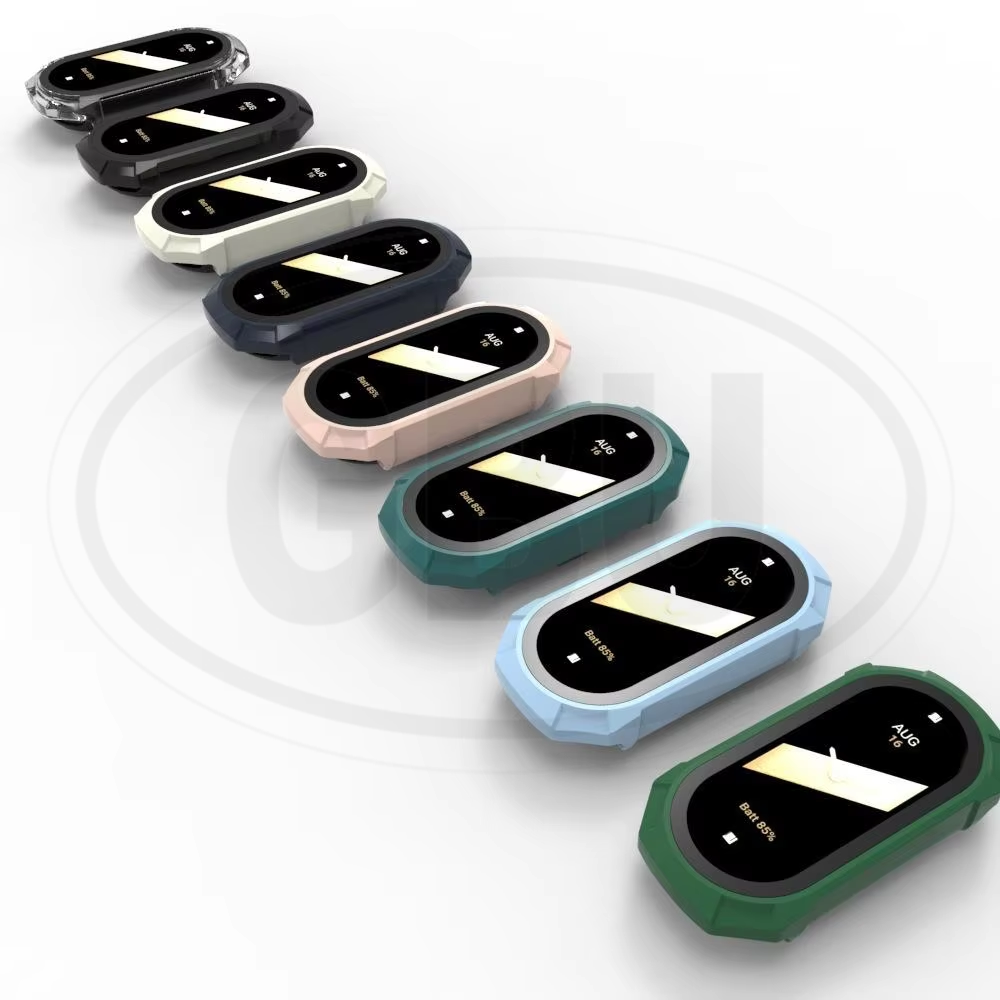 Xiaomi Smart Band 4 / Mi Band 5 / Mi Band 6  Case Sarung Full Built-in Tempered Glass Cover