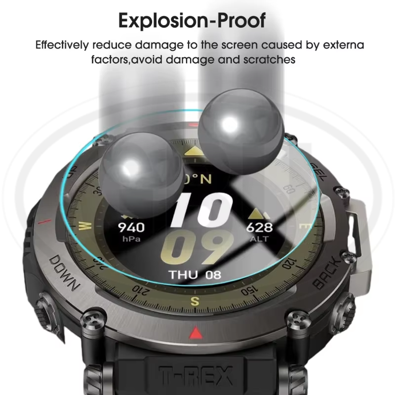 [2pcs] Amazfit T-Rex Ultra / Trex Ultra Watch Screen Protector HD Tempered Glass