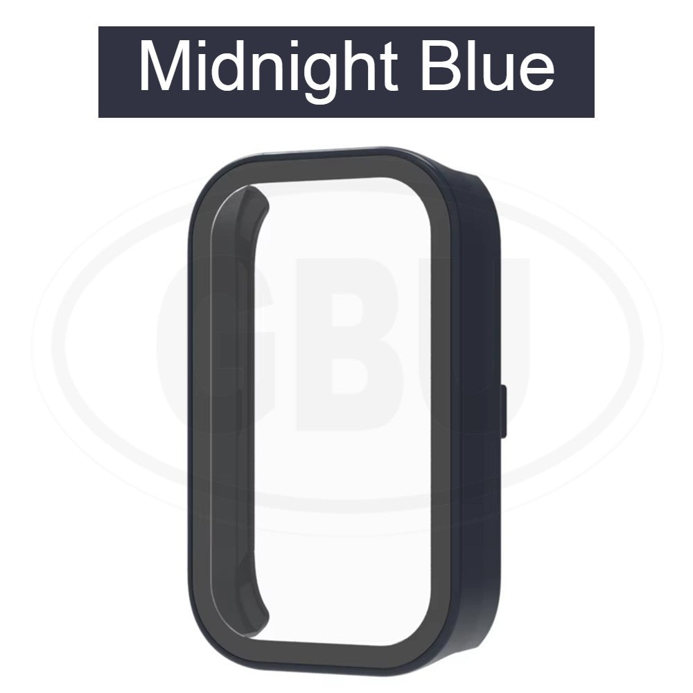 Xiaomi Smart Band 8 Active / Mi Band 8 Active Full Cover Case with Tempered Glass Protector Screen - 2-in-1 Cover
